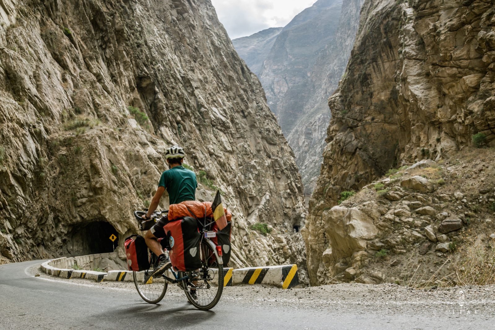 The car-free cycling route in Peru