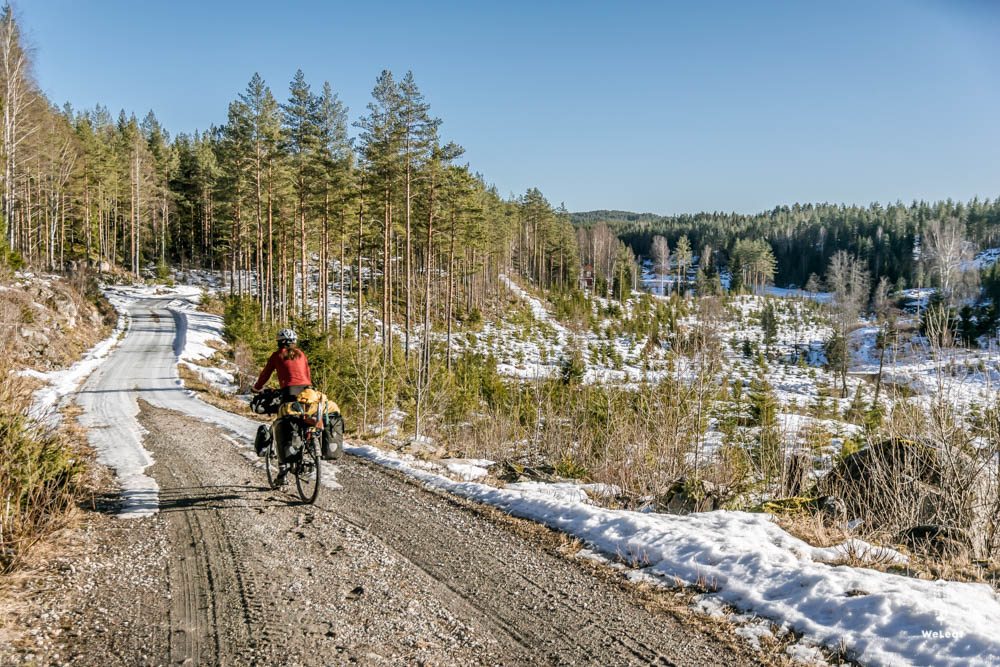 cycling in winter in Norway