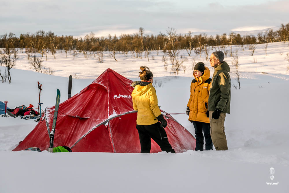 winter camping Bergans tent