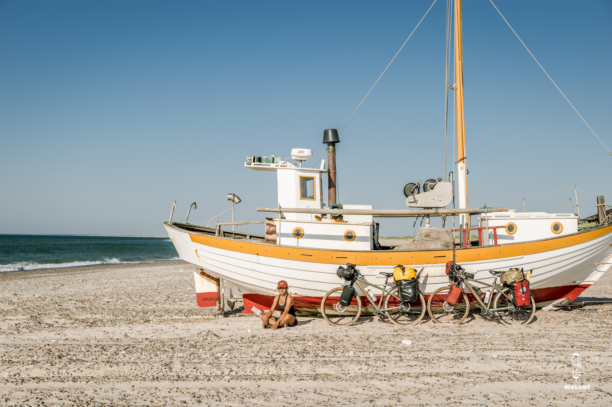 fishing boats on the beach in denmark