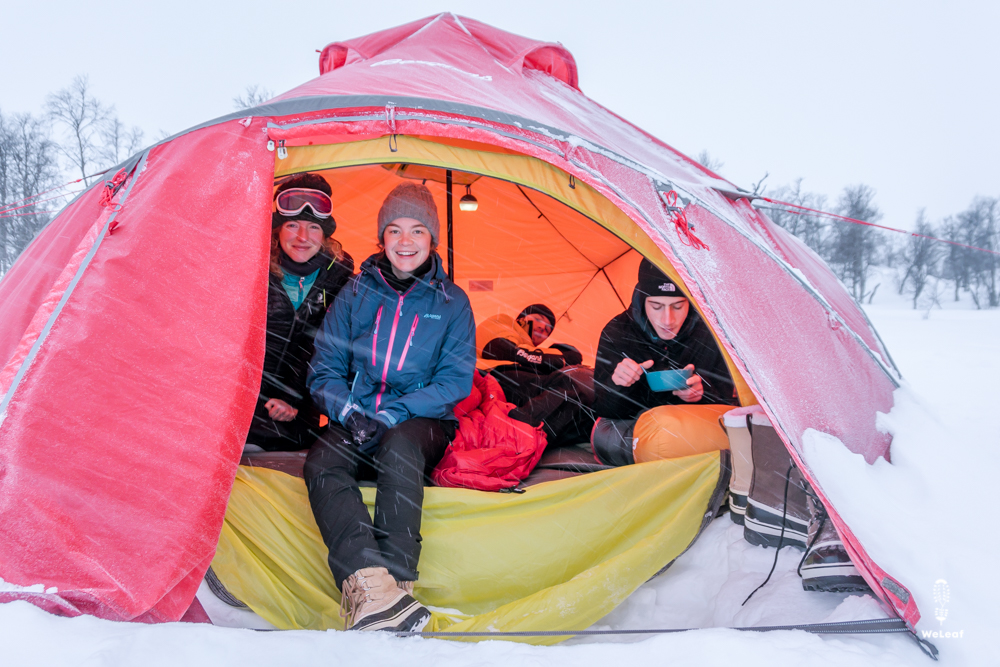 Winter camping Bergans tent